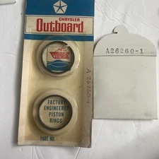 NOS Chrysler A26260-1 Sears Elgin Outboard Motor Piston Ring Set - West Bend CFR