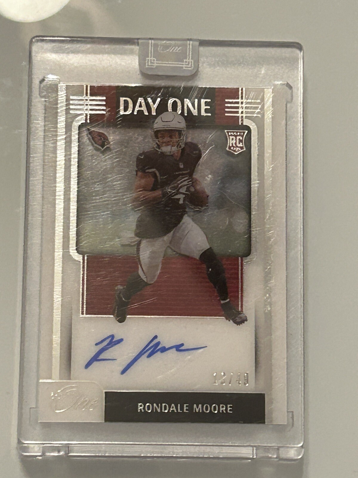 2021 Panini One Day One Auto Rondale Moore 13/49 Rookie Auto Clean
