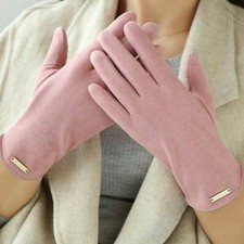 Autumn And Winter Leaking Finger Thin Fleece Women Suede Not Bloated Keep Warm