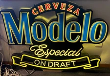 40 X 30"CERVEZA Modelo Especial On Draft Sign LED Lighting Lighting Replaced