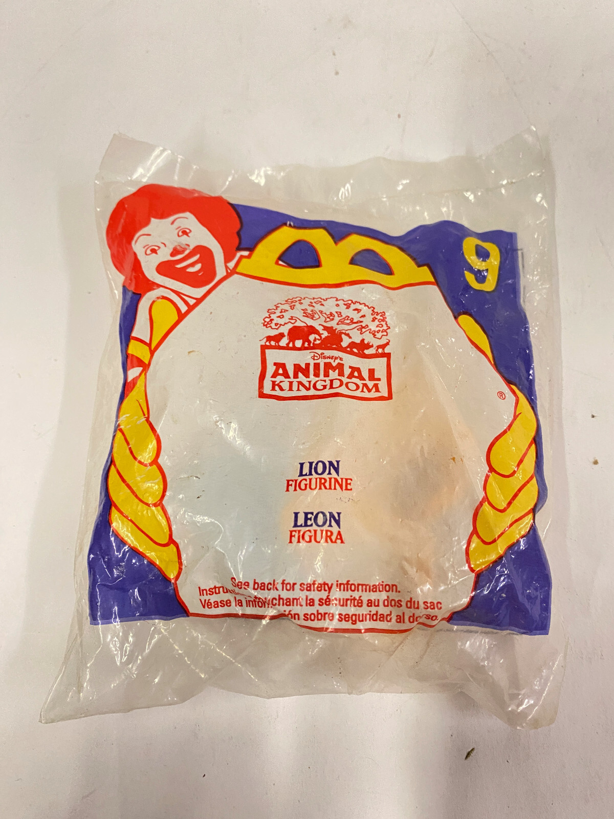 McDonald's 1998 Disney Animal Kingdom Happy Meal Toy - #9 Lion - NIP!