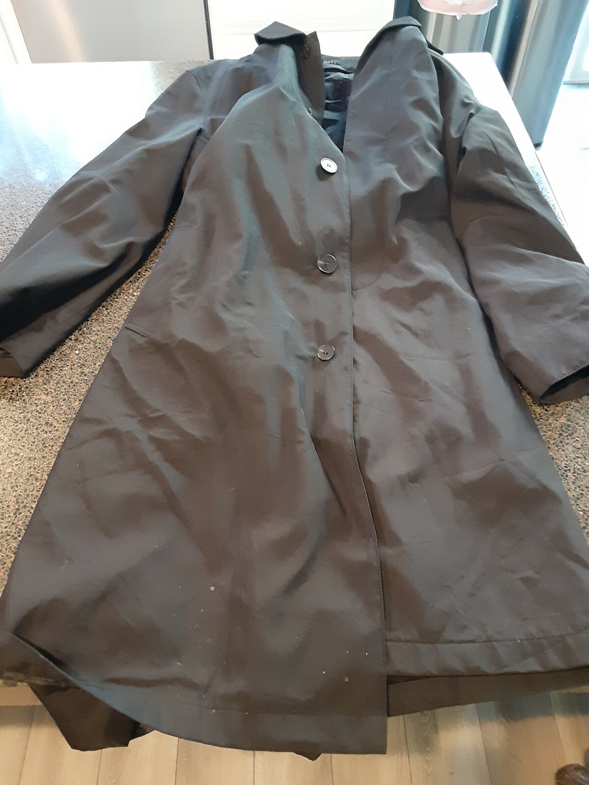 Top Coat Jacket Black Mens 42 Long 42L 