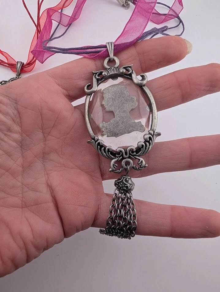 LOTE COLLAR CAMAFEO GÓTICO Gargantilla Cinta Steampunk Rockabilly B1 Foto 4 de 4