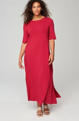 J.Jill ~ 2X ~ NEW Stylish Wearever Elbow-Sleeve Maxi Dress ~ NWT (1M8) |  eBay