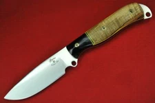 Busse Anorexic Badger Attack .155" Satin Blade, G10 G-rexed Spalted Maple Handle