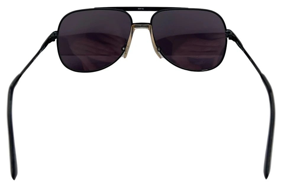 Gafas de sol vintage Marcolin 900 negras grises de metal piloto Italia con lentes nuevas Foto 4 de 4