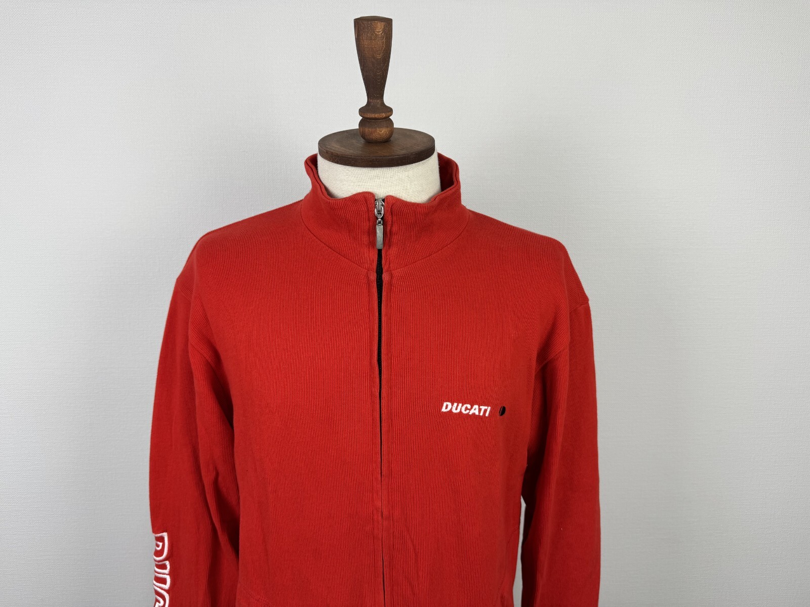DUCATI Performance Red Full Zip Knit Embroidered … - image 2