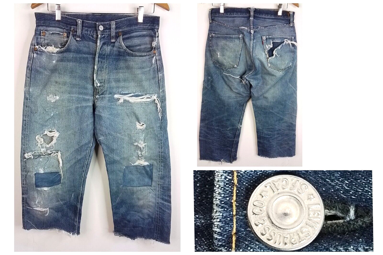 Levi's Big E 1950's Hidden Rivets V Stitch Single Sti… - Gem
