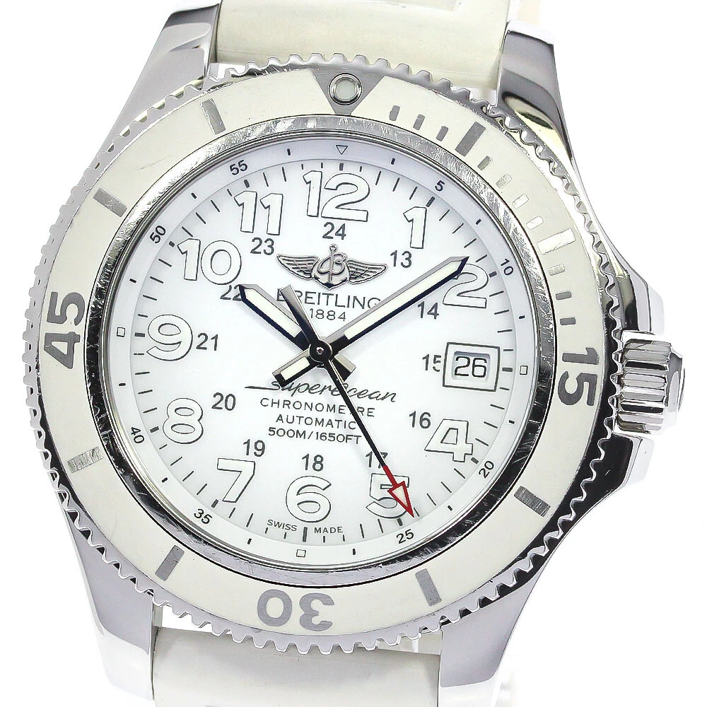 BREITLING Super Ocean II 42 A17365 Date white Dial Automatic Men s