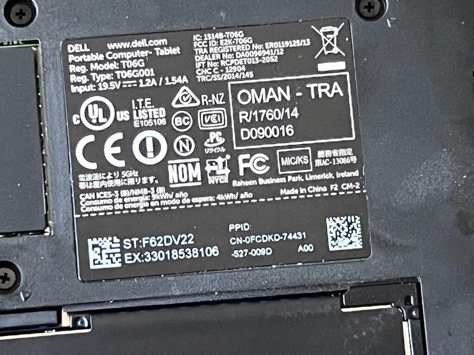 Tablet Dell Venue 11 Pro 5130 * PARA REPUESTOS / BUENA PANTALLA DIGITALIZADORA LCD Foto 4 de 4