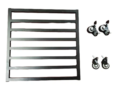 Aluminum Square Plant Dolly Stand Rolling 4 Wheels Caddy Holder Patio Pot Black - Picture 21 of 46