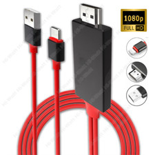 HDMI Mirroring Cable Phone to TV Adapter For iPhone 8p 11 12 13 14 Pro Max XR XS