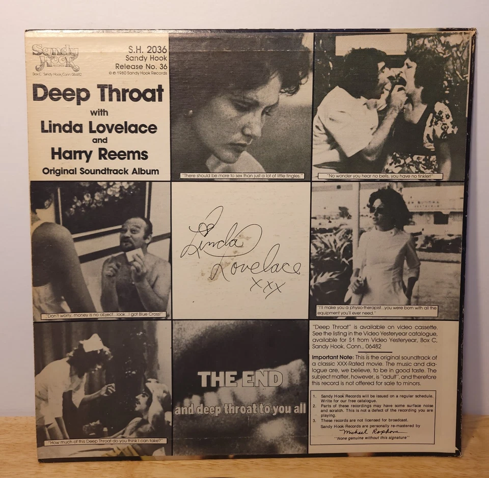 Deep Throat It Sounds As Good As It Feels 1980 Shady Hook Records LP - Image 3 of 4