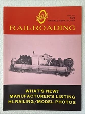 O Scale Railroading Magazine September 1971 Model Trains Model Railroad