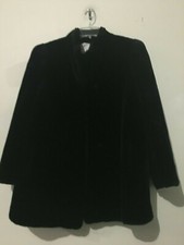 Intrigue Luxury By Glenoit Size 16 Black Fur Women Coat Made in USA Winter