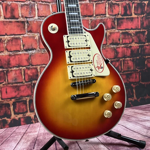 H Custom Shop 3pickups Electric Guitar ABR bridge free shipping- Cherry sunburst