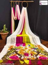 Women's Georgette saree with Running Blouse