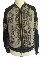 Elisa Cavaletti Daniela Dallavalle Black & Animal Print Jacket & Pockets Pb33
