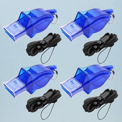 JIEYAO 4 Pcs Emergency Whistles With Adjustable Lanyard, Survival Boat