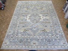 11'8 x 15'5 Hand Knotted Gray Oushak Oriental Rug G15557