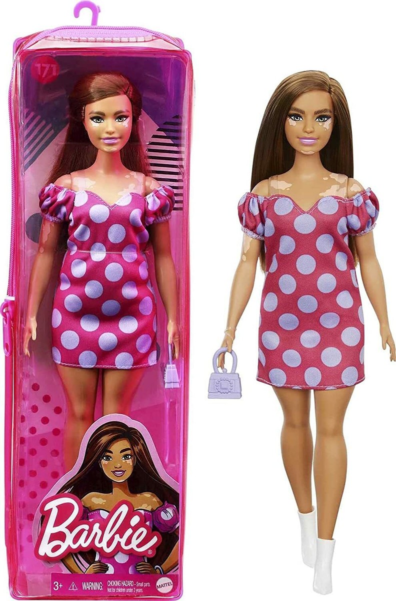 barbie fashionista doll polka dot dress Barbie Fashionistas Doll #242 Barbie Doll with Type 1 Diabetes in Polka Dot Outfit with Accessories