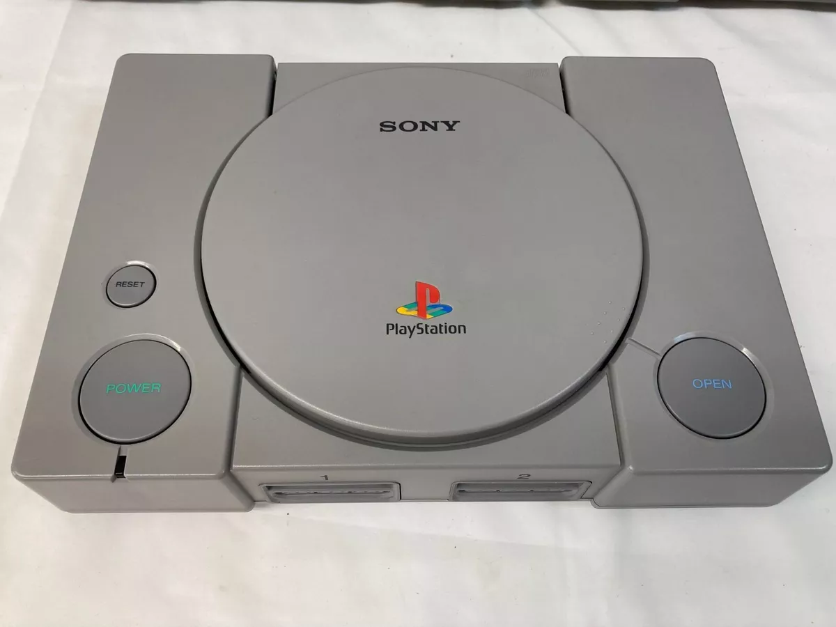 Sony PlayStation 1 PS1 Gray Game Console Full Set Japanese Version Fast  Shipping