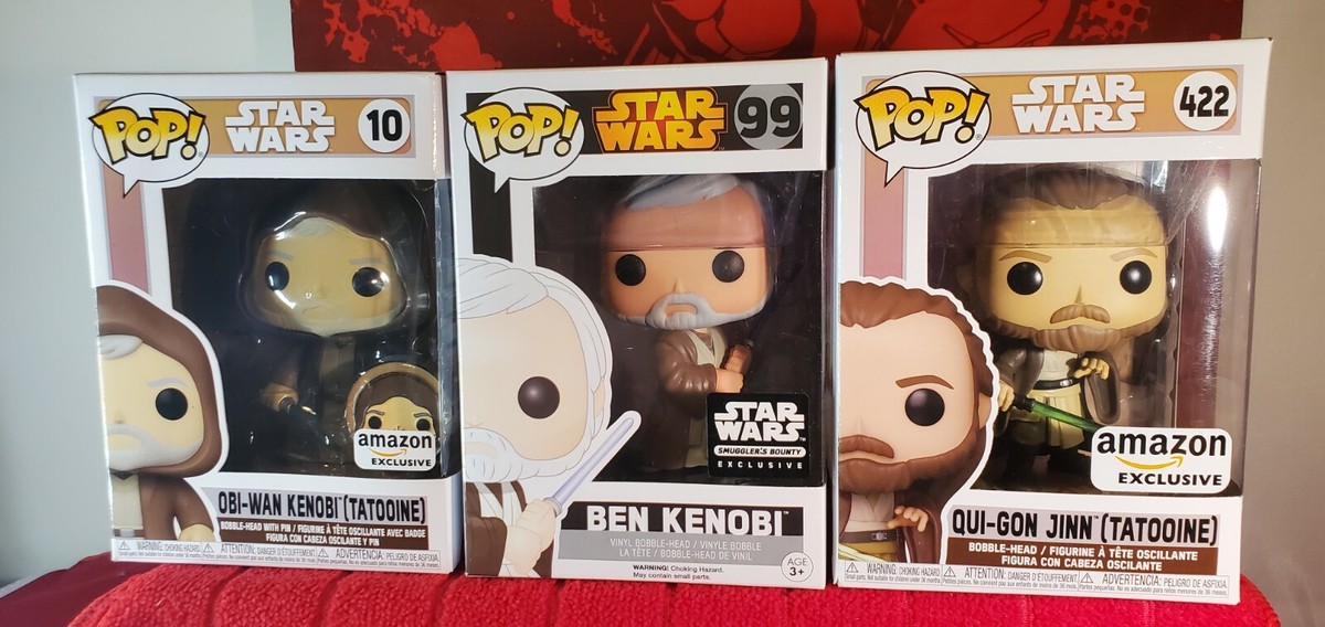 Funko Pop! Star Wars Obi-Wan Kenobi Set - Obi-Wan #10 ,#99 & Qui