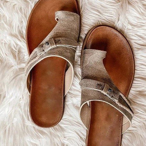 Orthopädische Damen Sandalen Pantoletten Sommer Flip Flops Hausschuhe Flach Neu - Bild 7 von 11