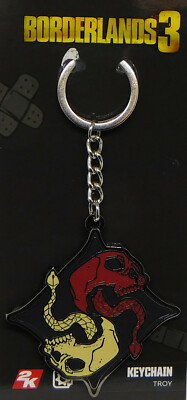 Borderlands 3: Troy Logo - Metall Schlüsselanhänger keychain - 6,5cm