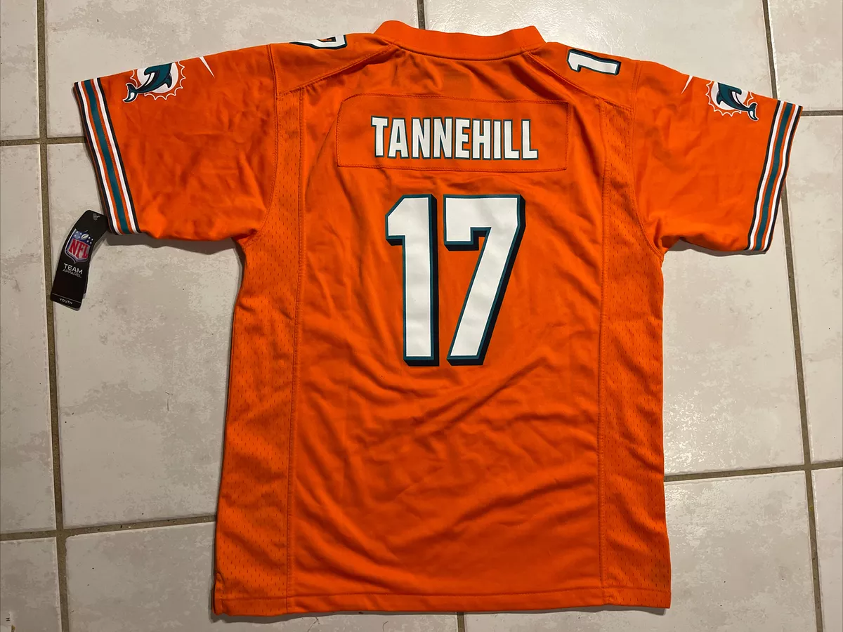 NWT NIKE Miami Dolphins Ryan Tannehill NFL ORANGE Jersey Youth XL MSRP 75