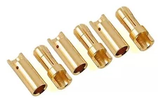ProTek RC 5.5mm "Super Bullet" Solid Gold Connectors (3 Male/3 Female)