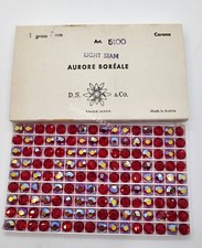 Factory Pack Swarovski Crystal Light Siam AB 7mm Lentil 5100 Beads; 144pc