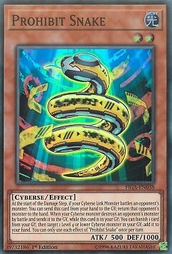 YuGiOh Prohibit Snake FIGA-EN038 Super Rare Englisch NM 1st