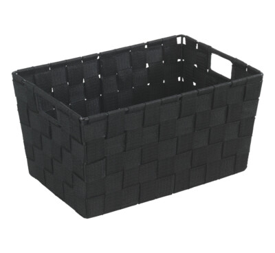 WENKO Aufbewahrungs Korb ADRIA S Schwarz Regal Box Ablage Organizer Bad Küche