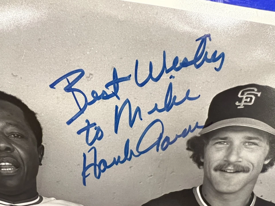 Hank Aaron Signed Autograph Atlanta Braves Type 1 11x14 Photograph Personalized - Image 2 of 4