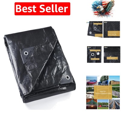 Versatile 20x20 Waterproof Tarp - Lightweight and Durable for Outdoor Activities
