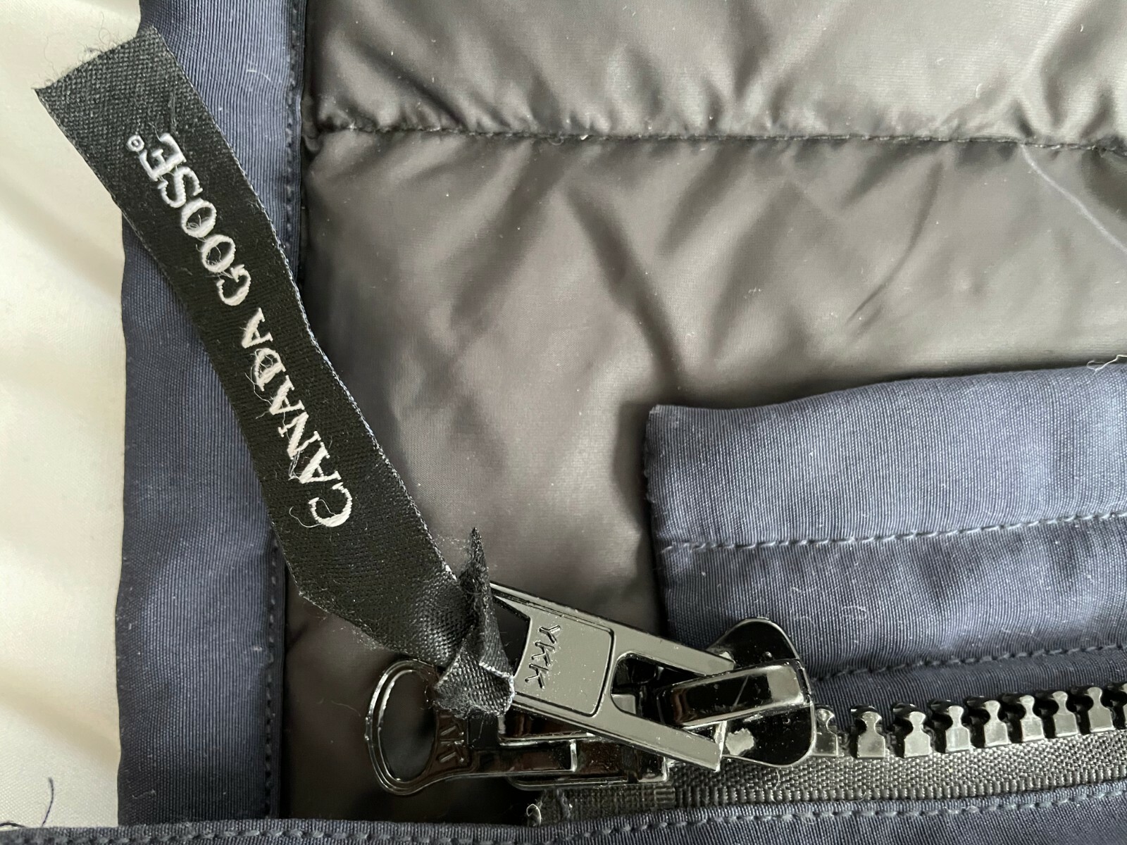 canada goose double zipper