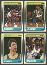1988-89 Fleer Golden State Warriors 4 Card Team Set Chris Mullin Ralph Sampson
