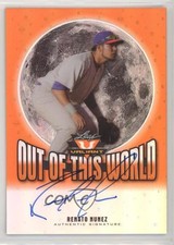 2014 Leaf Valiant Out of this World Orange Prismatic 20/50 Renato Nunez Auto 3c7
