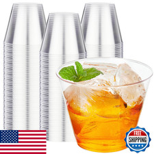 Racetop 200 Pack 9 Oz Clear Plastic Cups For Party Disposable Clear Cup