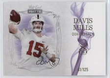 2021 Wild Card MATTE Smoking Guns Purple 41/125 Davis Mills #MSG-9 14dq