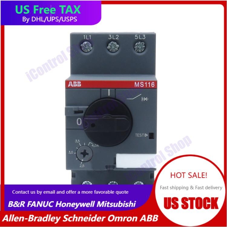 ABB MS116-2.5 Manual Motor Starter 1.6-2.5A 1SAM250000R1007 new #