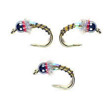 Mirage Frenchie Tungsten Nymphs UV Olive - Premium Trout Fly Fishing Flies Lot