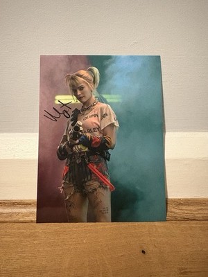 Margot Robbie signiertes Harley Quinn Suicide Squad Foto 6 x 8 Zoll VIDEO BEWEIS