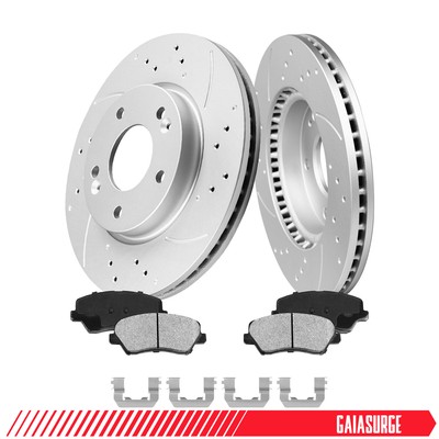 280mm Front Brake Rotors Brake Pads for 2013 Hyundai Elantra Kia Forte Forte5