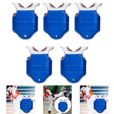 Karate Guard Chest Vest Lace up PU EVA Equipment Protection Pad for Workout