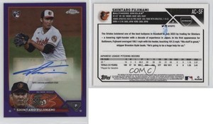 2023 Topps Chrome Update Purple Refractor /250 Shintaro Fujinami Rookie Auto RC