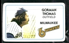 1981 Perma-Graphics Superstar Credit Cards (125- prefix) #125-029 Gorman Thomas