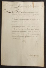 [LOUIS XV] autographe Secrétaire de la main, Ministre A.R. VOYER d'ARGENSON #G18