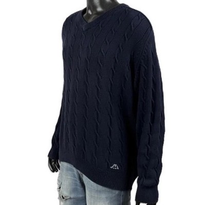 Robe di Kappa Pullover Herren XL Blau Baumwolle Zöpfe Pulli Herren Pull Homme